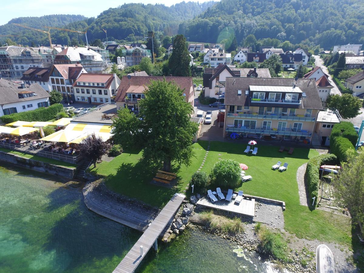 Hotel Pension Cafe Hasler Bodman-Ludwigshafen Exteriör bild