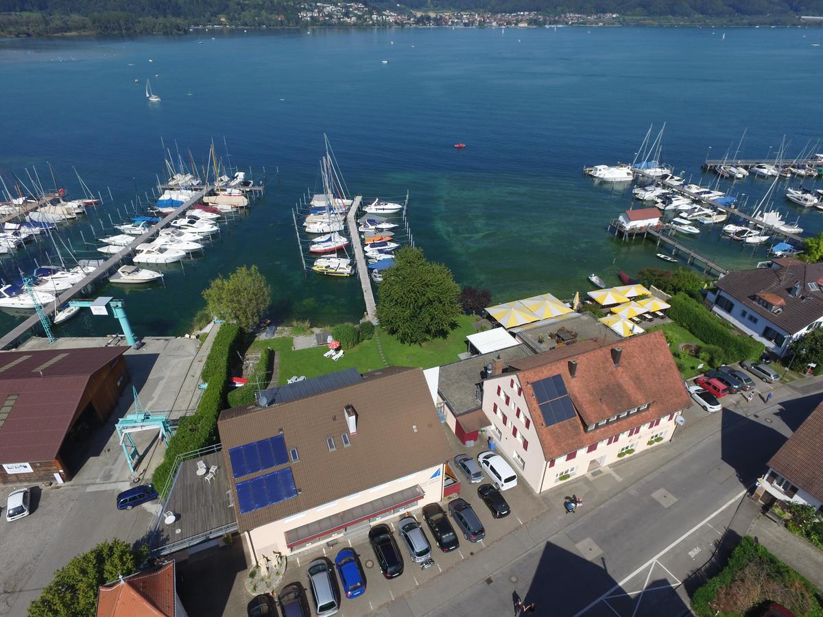 Hotel Pension Cafe Hasler Bodman-Ludwigshafen Exteriör bild